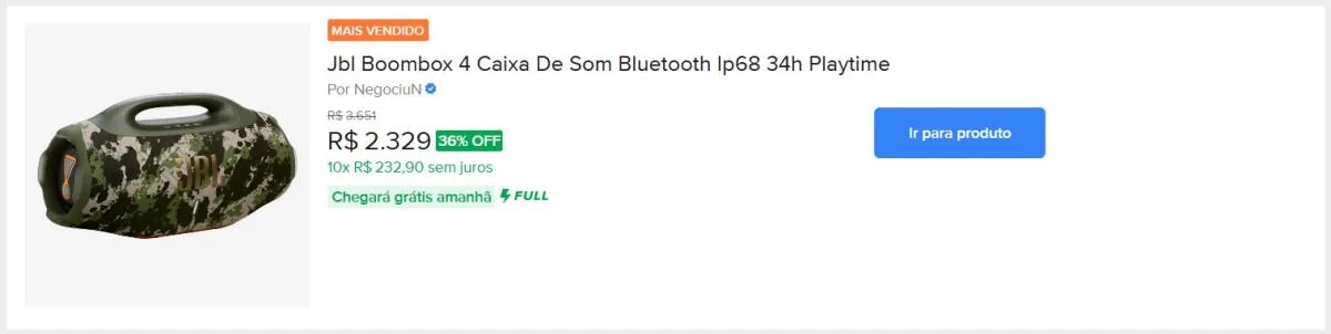 Jbl Boombox 4 Caixa De Som Bluetooth Ip68 34h Playtime